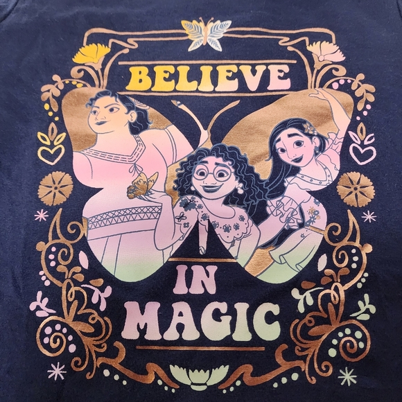 Disney Encanto Jumping Beans Long Sleeve Shirt Girls Size 6 Believe In Magic - Picture 4 of 4